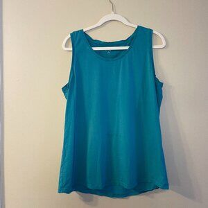 Lands' End Teal Sleeveless Tank Top